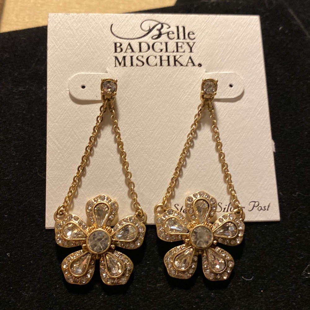 NWT Belle Badgley Mischka drop earrings
